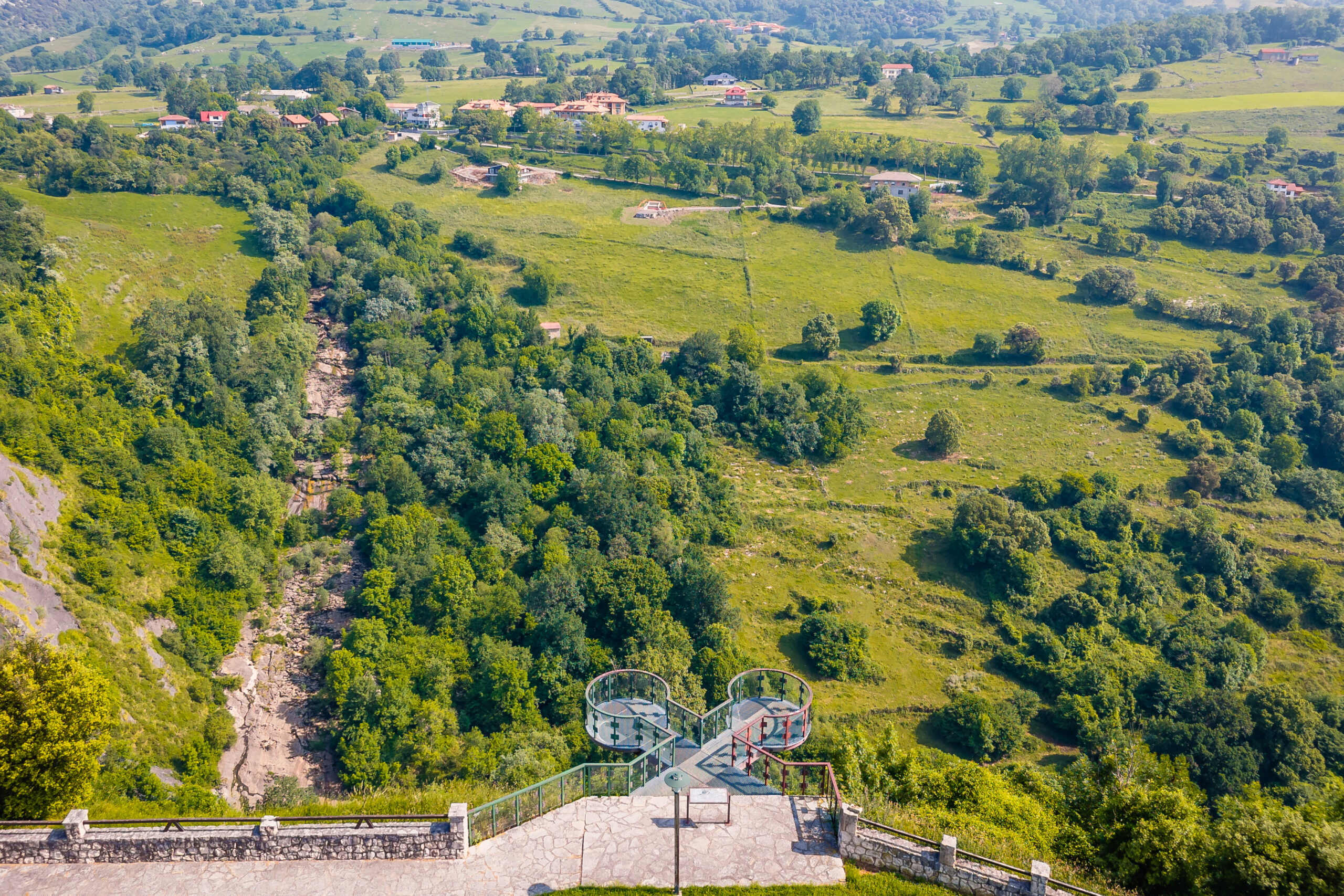 Vista del mirador del Gándara en Soba, Cantabria.